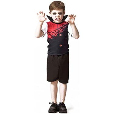 Imagem de Fantasia Vampiro Conde Drácula Infantil Curta de Halloween (G 9-10)