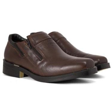 Imagem de Sapato Masculino Ferracini 24h Social Clássico Urban Way Couro Zíper 6629-106-Masculino