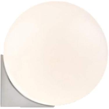 Imagem de luminária de parede moderna luminária de parede com bola de vidro de 11,9'' 2 luzes douradas para quarto faróis de cabeceira sala de estar banheiro arandela de parede, cabeça única cromada