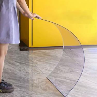 Imagem de Folhas de policarbonato para telhados, painéis de dossel de estufa ao ar livre de 2 mm, folha de plástico acrílico transparente, peças de reposição de vidro, à prova de estilhaçamento, fácil de dobrar