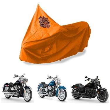 Imagem de Capa Protetora Impermeável Para Moto Harley Davidson - SPTS, Laranja, 