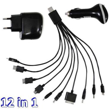 Imagem de Carregador 12x1 Veicular,Tomada USB Universal 5G - Boyu