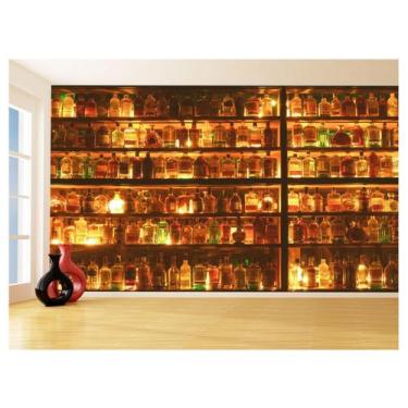Imagem de Papel De Parede Bebidas Parede 3D Bar Destilados 3,5M Al267 - Você Dec