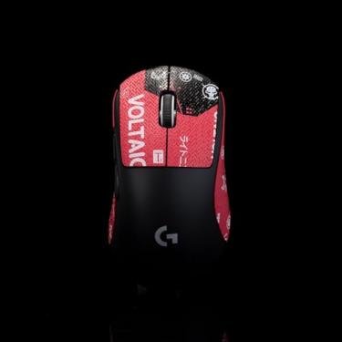 Imagem de Hokeyio Fita adesiva para logitech G Pro X Superlight 2 DEX (GPW4) – antiderrapante, controle aprimorado, resistência ao suor, melhora a aderência FPS Gaming e proteção do mouse [pré-corte] sangue x