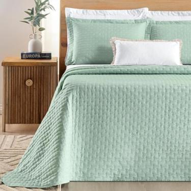 Imagem de Cobre Leito Queen Size 100%Algodão Lory Bordado Super - Jm Enxovais