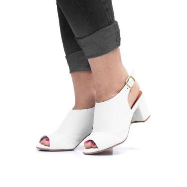 Imagem de Tamanco Feminino Salto 6cm Sandália Botinha Bota Dia a Dia Cores JCL S