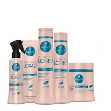 Imagem de Kit Haskell Bendito Loiro Sh Cond Máscara 500ml 5 Itens Completo