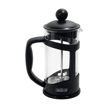 Imagem de Cafeteira London Sip French Press Immersion Brewer com sistema de filtro de aço inoxidável, 100 ml, preta