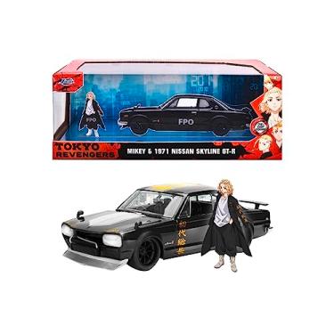 Imagem de Jada Toys Tokyo Revengers - Mikey & 1971 Nissan Skyline GT-R - 1:24, 253255064SSU, preto