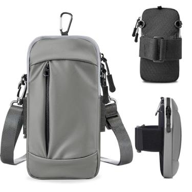 Imagem de MOVOYEE Suporte de telefone para braçadeira de corrida, bolsa de celular pequena bolsa transversal para mulheres, homens e crianças, iPhone 16 16e 15 14 13 12 11 Pro Max Xs XR X Plus SE Mini Galaxy