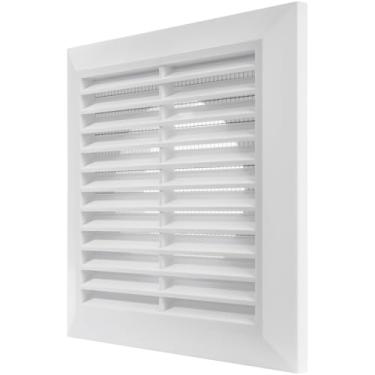 Imagem de Vent Systems Ø4 duto 6,7 x 6,7 polegadas externas cobertura de saída de ar de banheiro tubo de ventilação branco com grades cobertura de ventilação externa 100 mm/4 polegadas