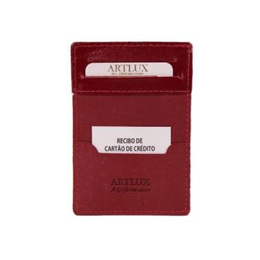Imagem de Porta Cartão Envelope Anti-Furto Couros Artlux RFID 934, Vermelho