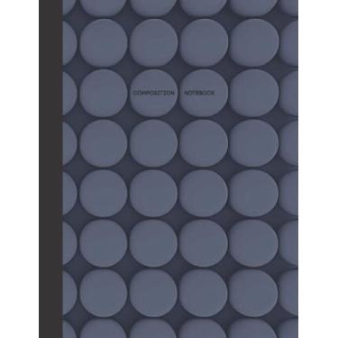 Imagem de Composition Notebook College Ruled: No Spiral Bound, 9-3/4'x7-1/2', Conversion Chart Inside, Abstract 3D Cover Design, Matter Cover, 100 sheets, Simple and Functional