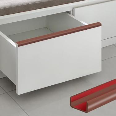 Imagem de YANRUIPRO Protetores de Porta, Protetor de Borda de Borracha de 3/4", Guarnições de Borda Flexíveis Autoadesivas Em Formato de U, Protetores de Borda Seguros para Bebês para Gavetas, Armários, Mesas E