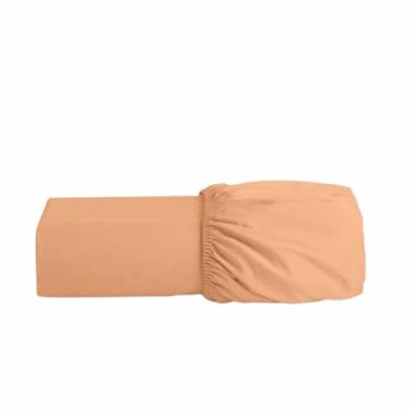 Imagem de Lençol com Elástico Algodão Egípcio 300 Fios- Solteiro/Casal/Queen/King - Avulso ou Kit - Hipoalergênico não faz bolinhas (Salmão, Solteiro Avulso)