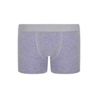 Imagem de Cueca Boxer Infantil Lupo 150-002 Algodão, G, Cinza mescla
