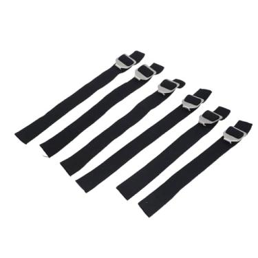 Imagem de Capther Shin Guard Tiras, 6pcs Profissional Gear Tiras de Engrenagem Respirável Perna de Beisebol Ajustável Com Fivelas de Metal à Prova de Ferrugem