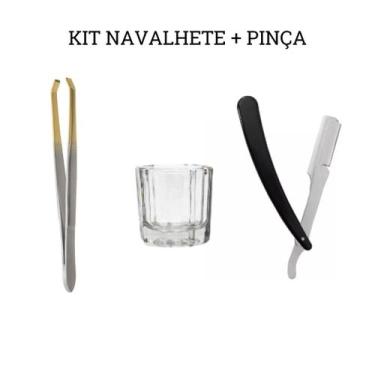 Imagem de Kit Navalhete + Daping + Pinça Soling - bella rio