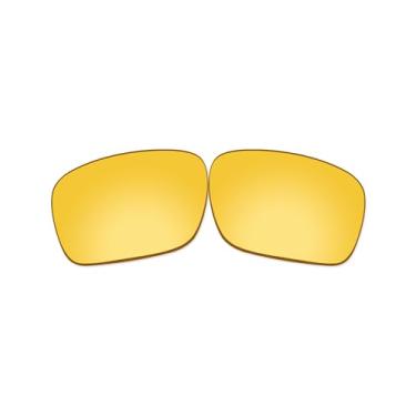 Imagem de Vonxyz Lentes de reposição para Oakley Scalpel OO9095 | Óculos de sol de ajuste asiático com bisturi - Amarelo de alta intensidade