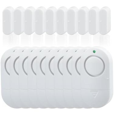 Imagem de Alarmes de janela de porta, alarme de segurança de porta magnética 120DB para piscina, alarmes de piscina altos para piscina