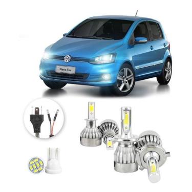 Imagem de Lampadas Led Volkswagen Fox 2008 A 2009 H3 H4 20000lm - V10, Branco