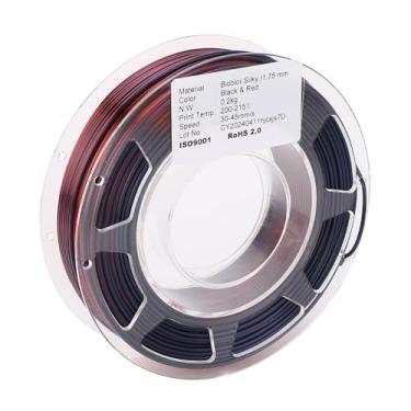 Imagem de Impressão 3D PLA FILamento de Seda Preto Red 200g Impressão de Pacote Consumível