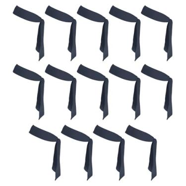 Imagem de PATIKIL Tiaras de cabeça, 14 peças, faixa de cabeça de karatê Ninja ajustável, esportiva, com absorção de suor, para treino para homens e mulheres, corrida, tênis, ioga, azul marinho