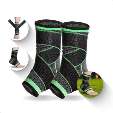 Imagem de Tornozeleira Ortopedica Compressão Estabilizadora Elastica Esportes Ac