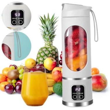 Imagem de Espremedor portátil de carregamento USB, 12 cabeça de lâmina, 3 engren
