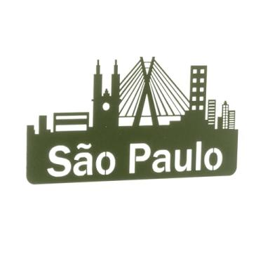 Imagem de METALTRU - Placa Decorativa Sao Paulo, Verde.