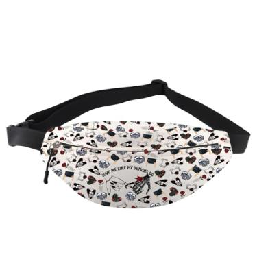 Imagem de Enemies To Lovers, bolsa tiracolo gótica para amantes, bolsa de cinto gótica para namorados, presente de casamento, crânio, mãos, LikeDemonDoCintura-P, Pacote de cintura