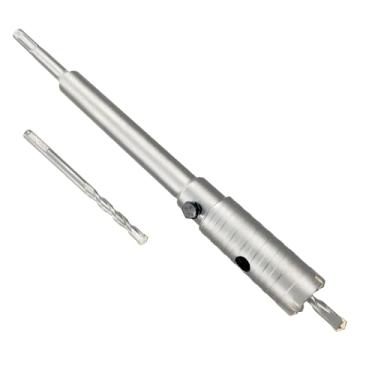 Imagem de Serra de furo de concreto de 3 cm, broca de núcleo de aço de tungstênio de 30 mm para bloco de concreto, tijolo, rocha, paredes de tábuas para tubos ou mini linhas divididas, com haste SDS Plus e 2