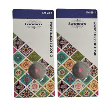 Imagem de Kit Com 2 Lâminas Disco Perfeito Para Iniciantes E Profissionais Proporcionando Maior Precisão Conforto E Eficiência No Seu Trabalho Artesanalo Cortador Circular 28mm Patchwork Scrapbook EVA