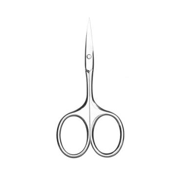 Imagem de Tesoura de cutícula, aparador de sobrancelhas, cortador de unhas curvo, removedor de cutículas, ferramentas profissionais de manicure, A