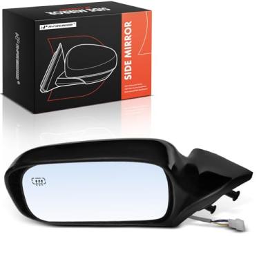 Imagem de A-Premium Espelho retrovisor elétrico do lado do motorista - compatível com Toyota Camry 1997 1998 1999 2000 2001 - Espelho retrovisor externo externo dobrável elétrico aquecido preto