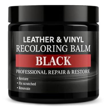 Imagem de Laxmorph Restaurador de cor de couro, bálsamo de recoloração de couro, removedor de arranhões, tinta de couro, tinta de couro, kit de reparo de couro para sofás de móveis, assentos de carro, sapatos