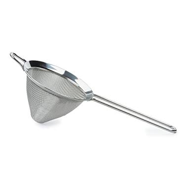 Imagem de RSVP Coleção International Endurance Kitchen, peneira/escorredor cônico de malha fina de aço inoxidável, multiuso para cozinhar, assar, chá de folhas soltas, coquetéis de coador de bar, 10 cm