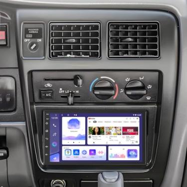 Imagem de Estéreo automotivo de 4 + 64 G para Toyota Tacoma 1998-2004, rádio veicular Android 13 Double Din de 7 polegadas com Carplay e Android Auto, rádio de navegação no painel com Bluetooth, espelho, Wi-Fi