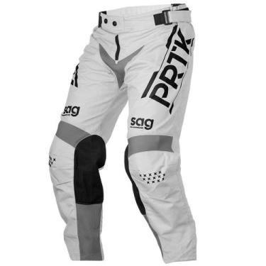 Imagem de Calça Motocross Trilha Enduro Pro Tork Sag 2022, BRANCO - PRETO, 48