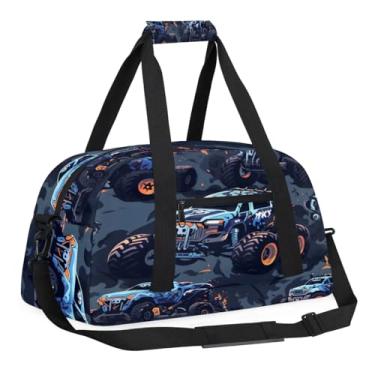 Imagem de SinSenMa Mochila Monster Truck Para Crianças, Bolsa Esportiva Academia, Meninos E Meninas, Viagem, Fim De Semana, Festa Do Pijama, Dobrável, Ginástica, Dança, À Prova D'Água, Mão Exercícios