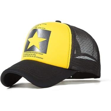 Imagem de Boné De Beisebol Moda Boné De Beisebol Homens Beisebol Ao Ar Livre Chapéu Respirável Homens Mulheres Malha Cap Hip Hop, yellow