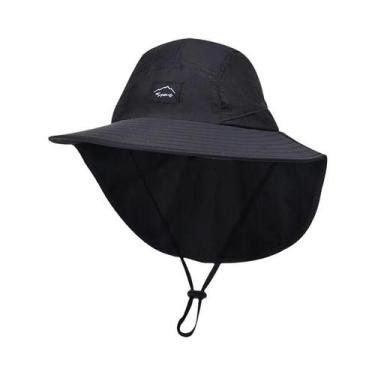 Imagem de Chapéu Balde Unissex De Verão Em Nylon Com Aba Grande, Proteção Solar,
