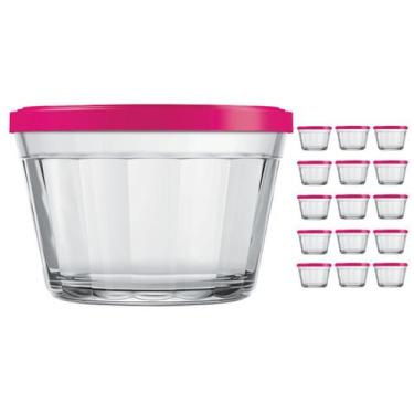 Imagem de Pote Vidro Americado C/tampa Cores Cereal Bolacha 1L 15Un - NADIR FIGU