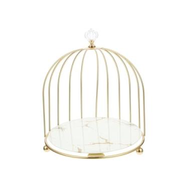 Imagem de Suporte de bolo, suporte de sobremesa, bandeja de exibição dourada, caixa de armazenamento decorativa de casamento, cupcake de metal, organizador de cosméticos domésticos, prato de servir, prato de