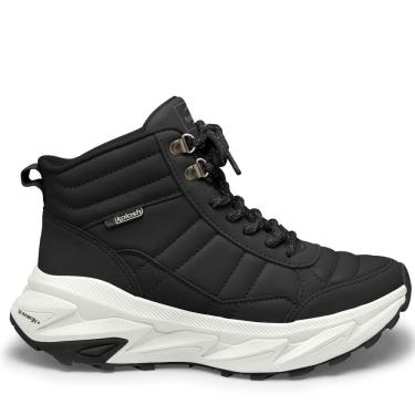 Imagem de Tênis Kolosh Adventure Preto Cano Alto Feminino Confortável Antiderrapante E0482