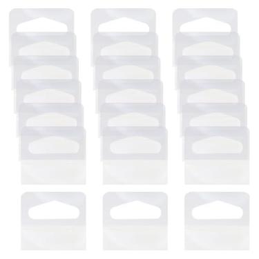 Imagem de GSHLLO 200 peças de abas adesivas transparentes para pendurar, etiquetas autoadesivas, abas plásticas, ganchos autoadesivos transparentes, adesivos pequenos, etiquetas resistentes para escritório