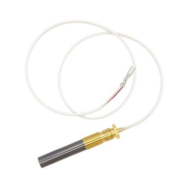 Imagem de Denkuhin Fritadeira a gás termopilha de 61 cm de substituição de 2 fios para geradores de lareira a gás, termopar de 750 milivolts para aquecedor de água, Imperial Elite Frymaster Dean e forno de