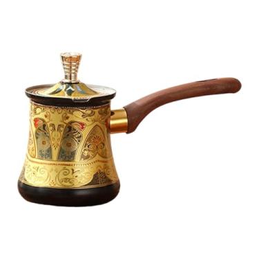 Imagem de Fenteer Cafeteira, aquecedor com alça, jarra de manteiga, panela para chocolate, leite com manteiga, copo para cozinha de restaurante, 350ml