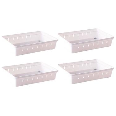Imagem de Organizador de gavetas e talheres modular 22,5 x 15,4 cm com 4 unidades Plasutil ref.9734