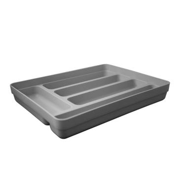 Imagem de Organizador de Talheres Preto Cozinha Gaveta Garfo Faca